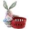 8&#x22; Bunny &#x26; Red Easter Basket